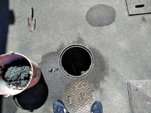 小倉北区排水汚水詰まり高圧洗浄土砂バケツ